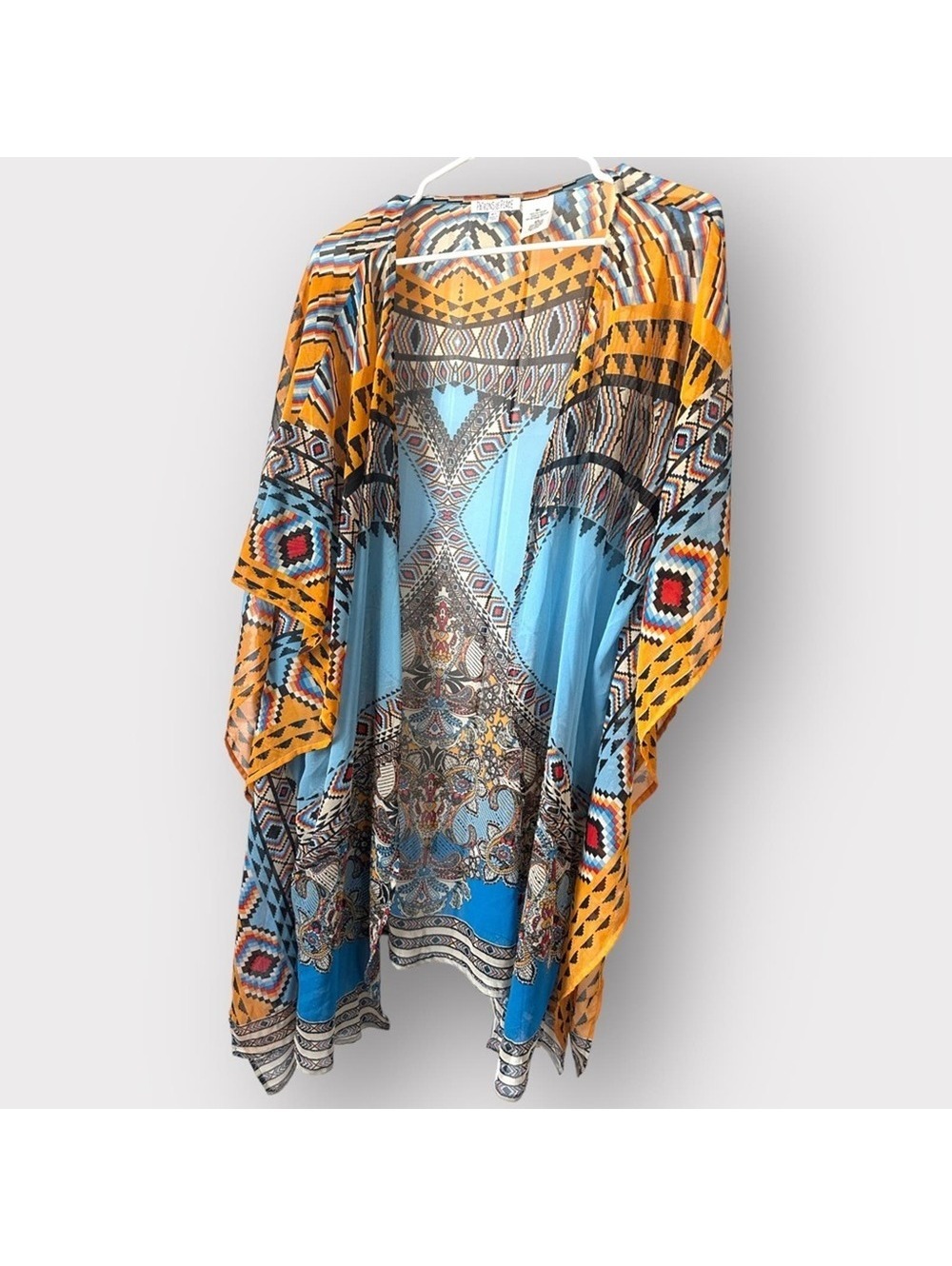 NWOT Patrons of Peace Women's Western Style Kimono Cover-Up, Size M/L - Picture 2 of 9